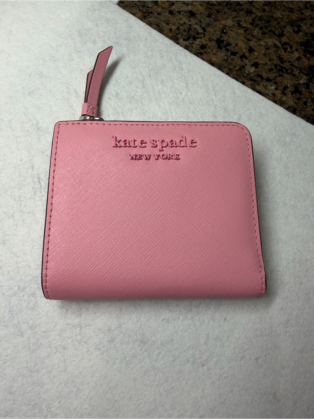 kate spade Pink Leather Shoulder Bag with Matching Wallet and Cream Tag - Picture 11 of 15